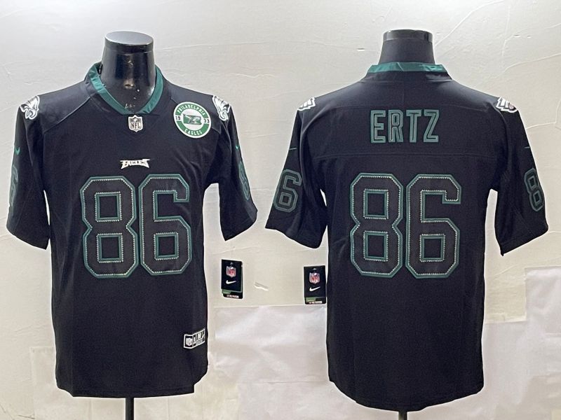 Men Philadelphia Eagles 86 Ertz Black Classic 2025 Nike Limited NFL Jersey style 4